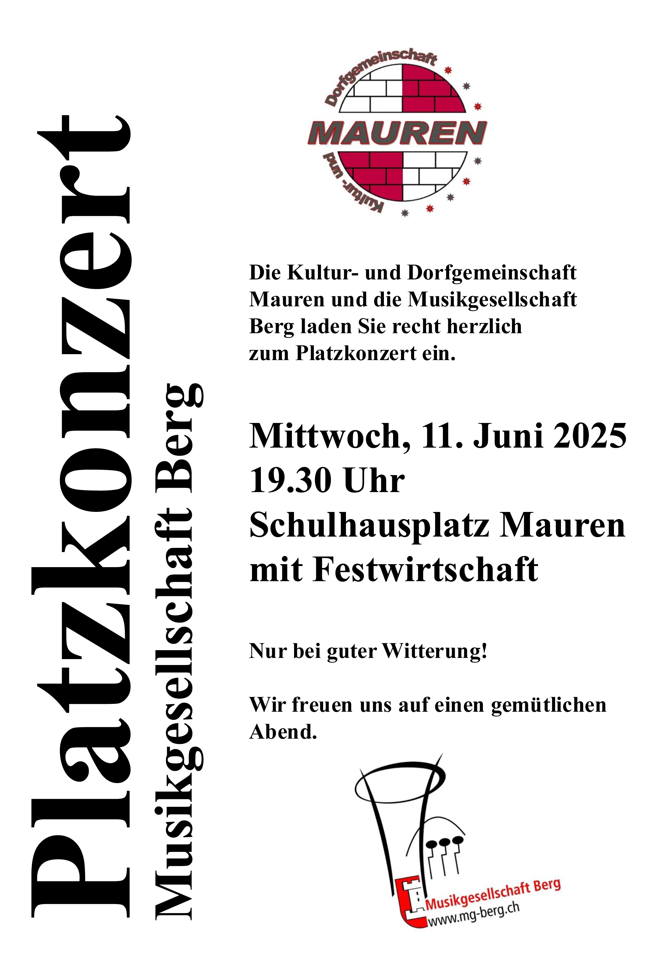 Platzkonzert Mauren 11.06.2025